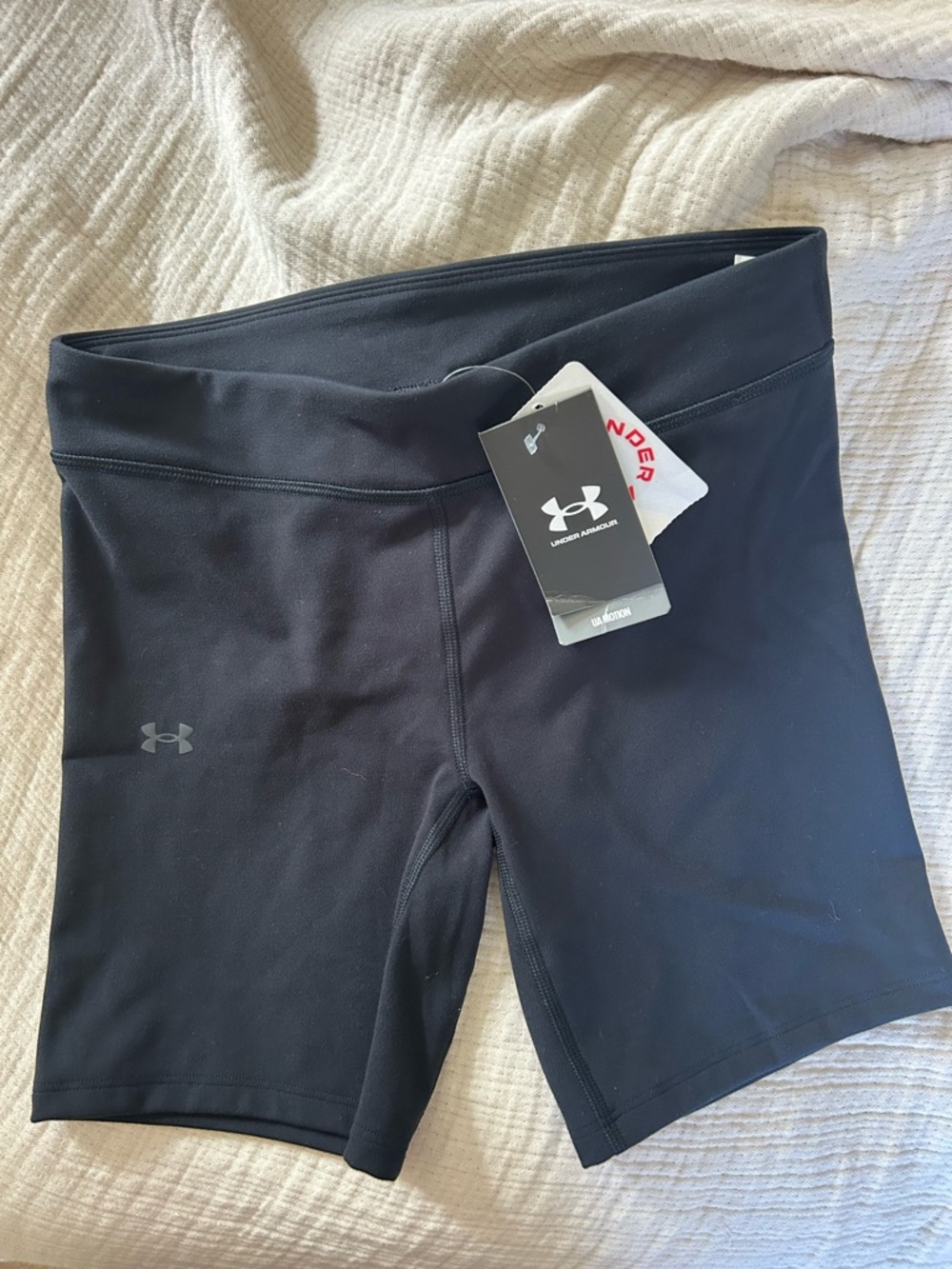 Under Armour Black Women's Bike Shorts with Logo
